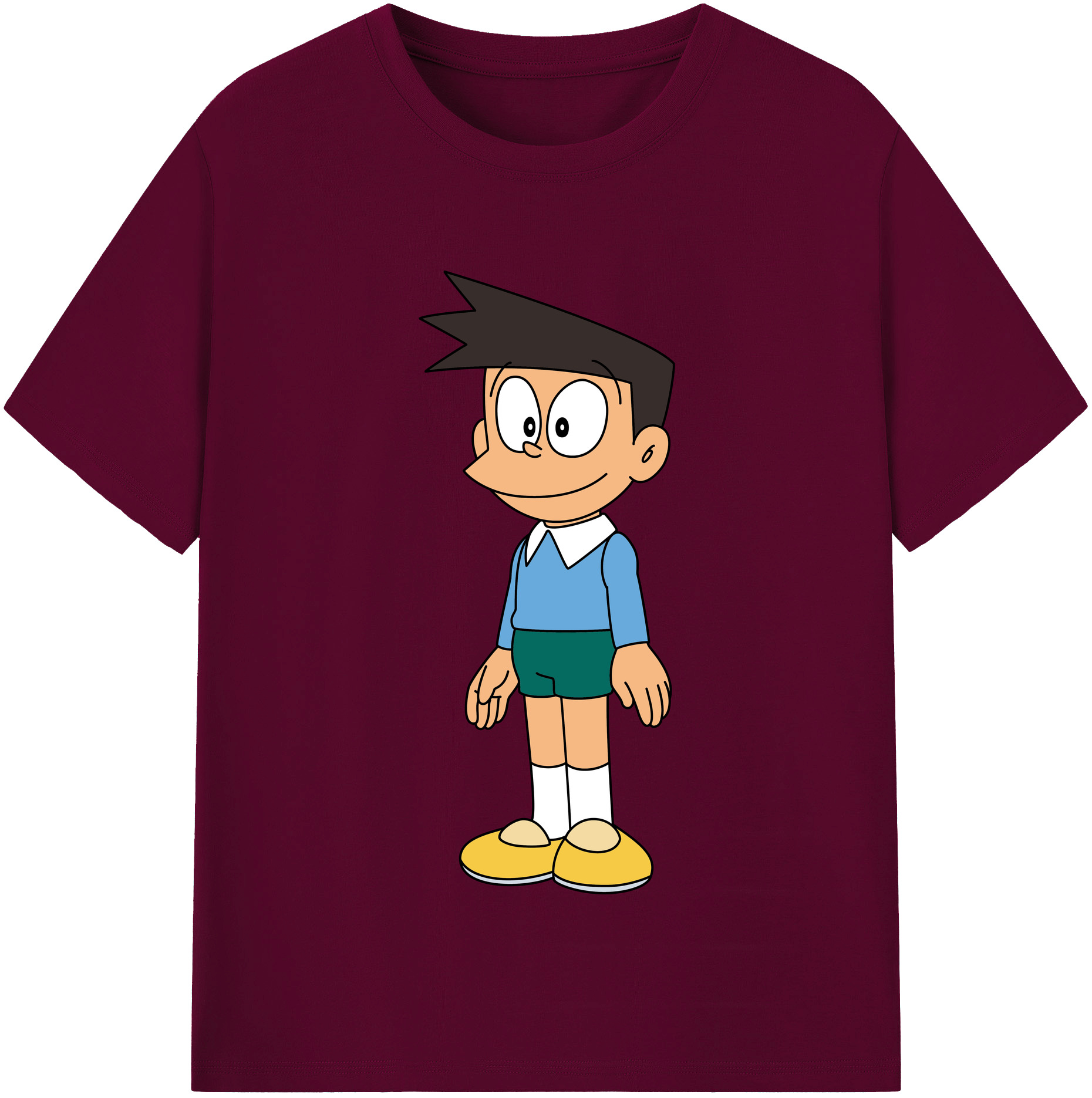 （画像用） ドラえもん 骨川 スネ夫 Doraemon Honekawa Suneo レディースカジュアルプリントTシャツ（綿100％）